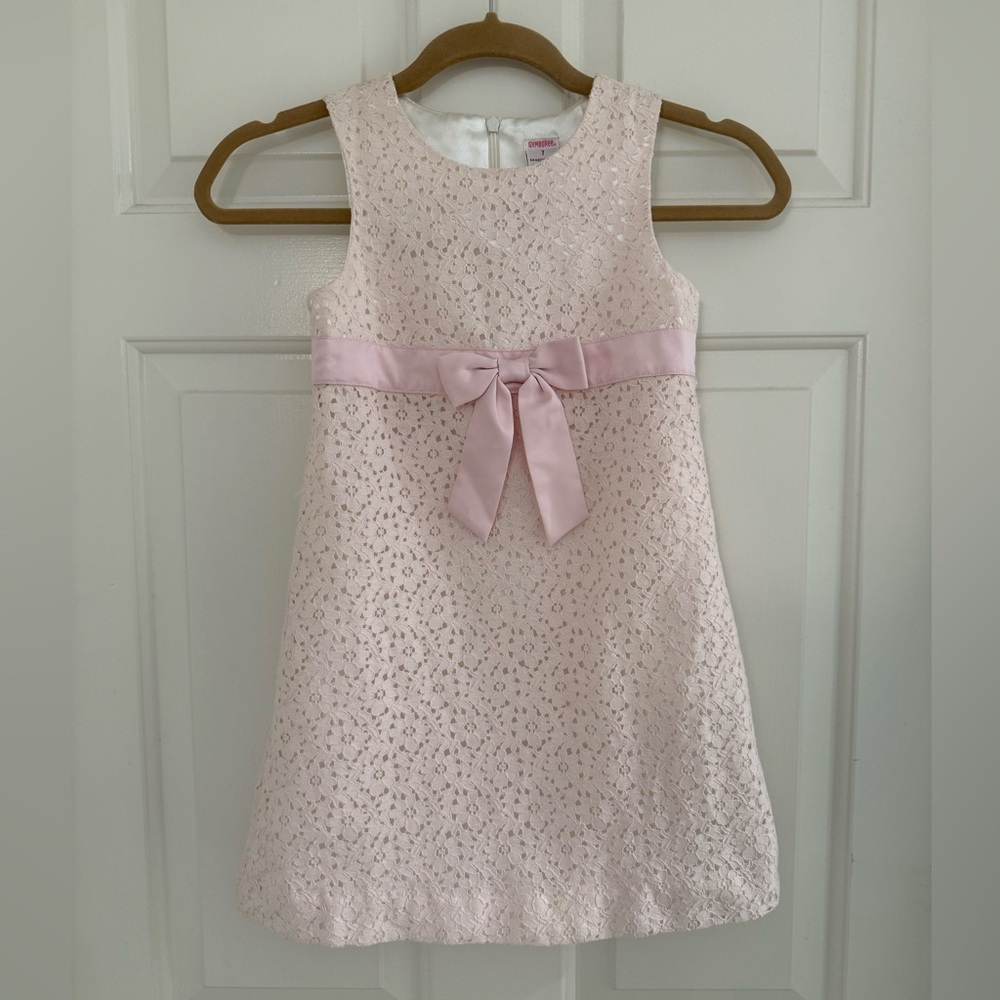 Gymboree Girls Pink Lace Dress Sweet as Sugar Easter Spring dress